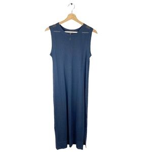 Soyer Sleeveless Knit Midi Dress Gray Size Small